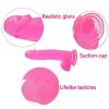 DILDO 8’’ JELLY STUDS RÓŻOWE