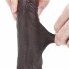 DILDO 7'' SLIDING SKIN DUAL LAYER DONG – BLACK