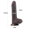 DILDO 7'' SLIDING SKIN DUAL LAYER DONG – BLACK