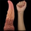 DILDO 10'' DUAL LAYERED PLATINUM SILICONE TONGUE
