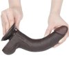 8.5'' SLIDING SKIN DUAL LAYER DONG BLACK
