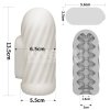 MASTURBATOR KNIGHTS RING VIBRATING DUAL PURPOSE SLEEVE-SPIRAL