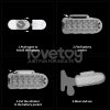 MASTURBATOR KNIGHTS RING VIBRATING DUAL PURPOSE SLEEVE-SPIRAL