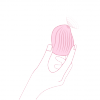 Soniczny stymulator łechtaczki z wibracjami Osuga Cuddly Bird Lemon