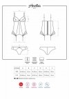 Obsessive gorset czarny z figami Heartina S/M