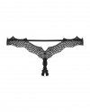 Bravelle stringi otwarte czarne  S/M Obsessive