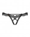 Bravelle stringi otwarte czarne  S/M Obsessive