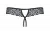 Shibu stringi otwarte czarne  S/M Obsessive