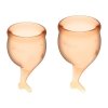 Zestaw kubeczków menstruacyjnych Satisfyer Feel Secure Menstrual Cup Set Orange