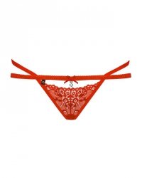 Obsessive 838-THO-3 stringi czerwone S/M