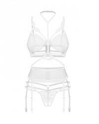 Komplet 3-częściowy Premisis White S/M Obsessive Premium