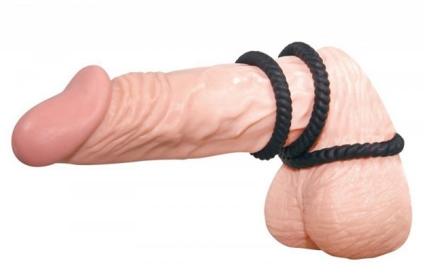 PIERŚCIEŃ LUST 3 COCK RINGS BLACK