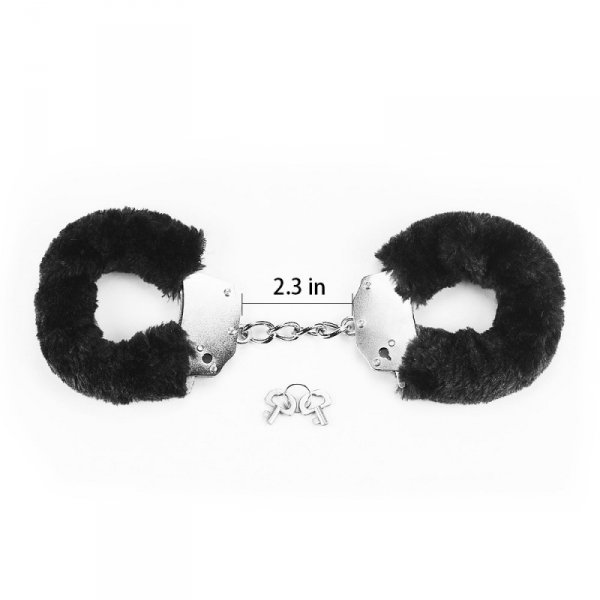 KAJDANKI FLUFFY HAND CUFFS CZERWONE