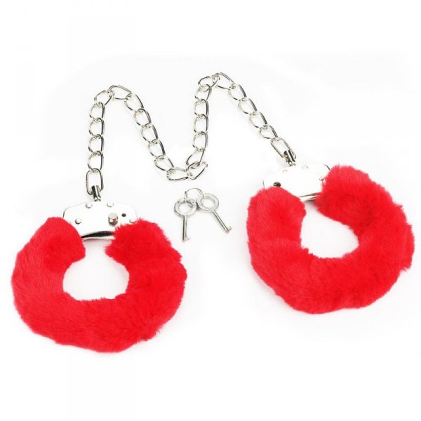 KAJDANKI FLUFFY LEG CUFFS CZARNE
