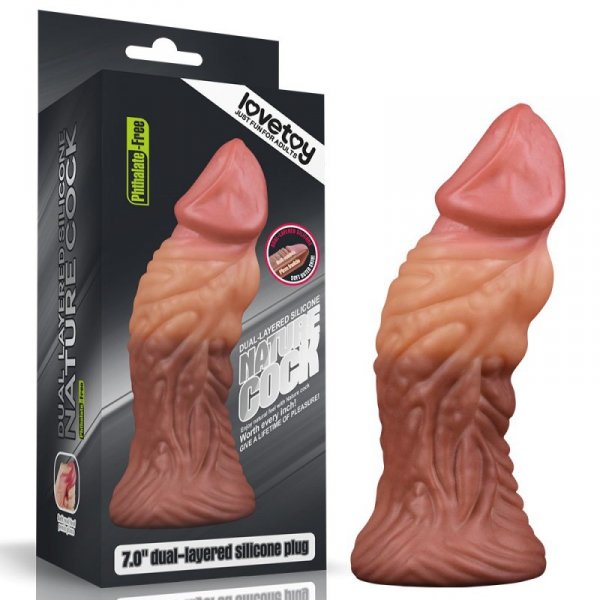 KOREK ANALNY 7.0&#039;&#039; DUAL LAYERED PLATINUM SILICONE PLUG