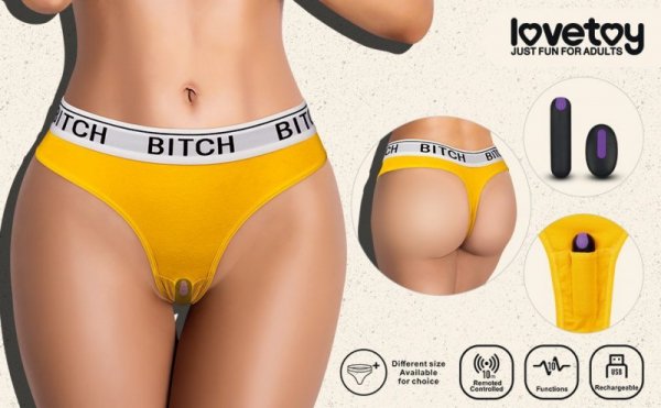 MAJTKI BITCH VIBRATING PANTIES (24~27 CALI W TALII)