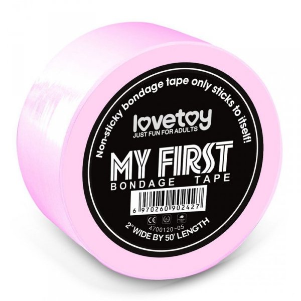 TAŚMA MY FIRST NON STICKY BONDAGE TAPE PINK