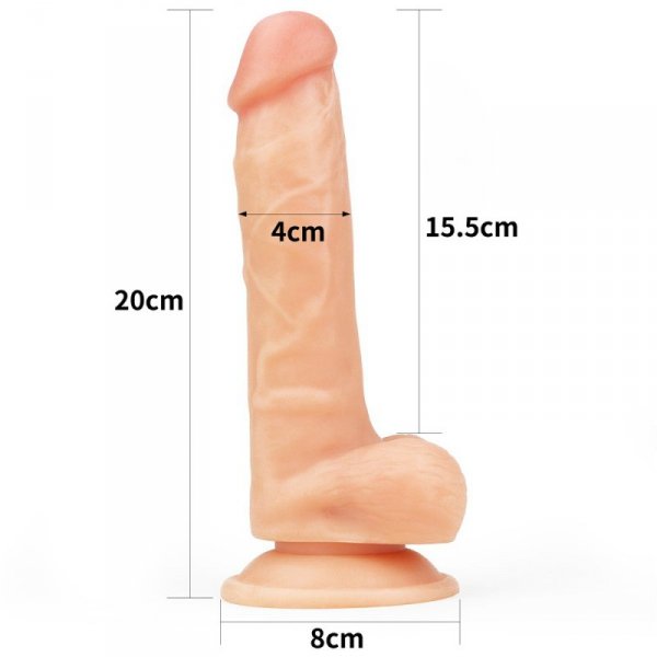 DILDO 8&quot; THE ULTRA SOFT DUDE