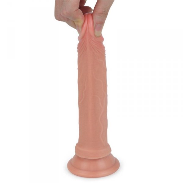 DILDO 7&#039;&#039; DUAL LAYERED PLATINUM SILICONE COCK