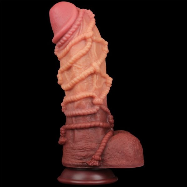 10.5&#039;&#039; DUAL LAYERED PLATINUM SILICONE COCK WI