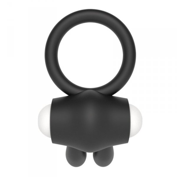 PIERŚCIEŃ POWER CLIT SILICONE COCKRING CZARNY