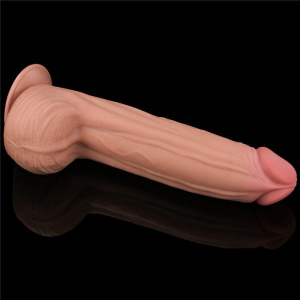 12&#039;&#039; KING SIZED SLIDING SKIN DUAL LAYER DONG