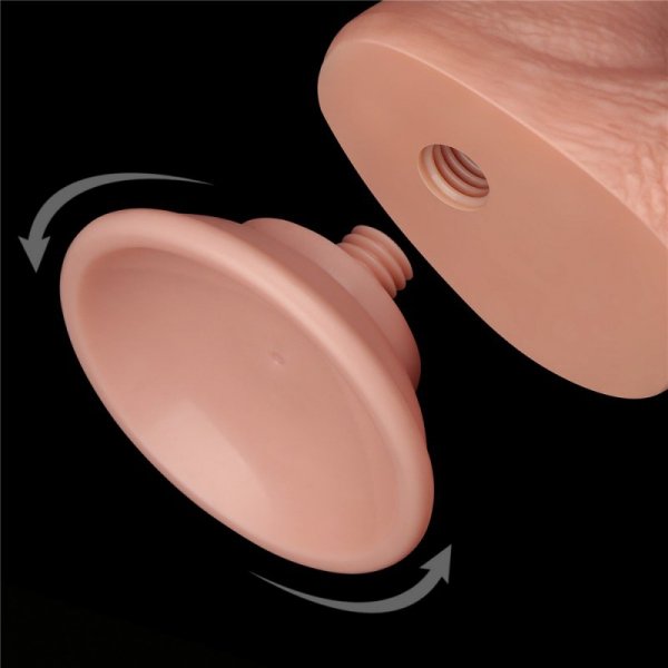 DILDO 7.5&#039;&#039; SLIDING SKIN DUAL LAYER DONG FLESH