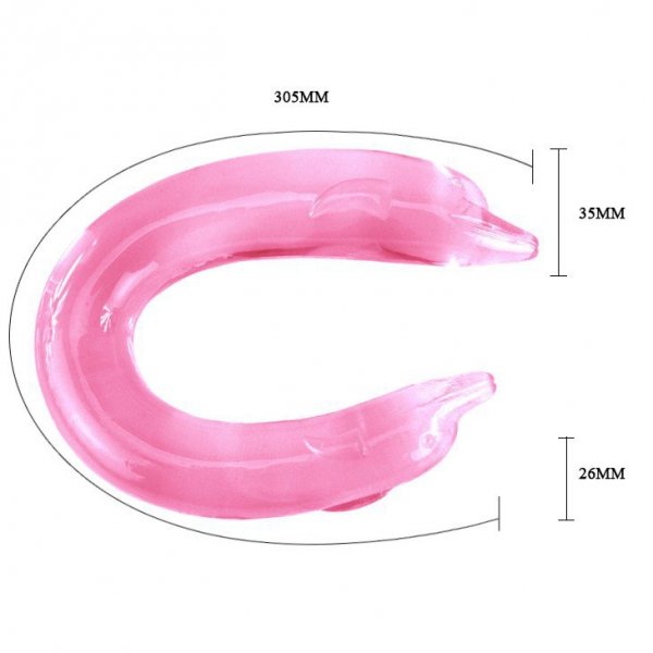 PODWÓJNE DILDO DOUBLE DOLPHIN