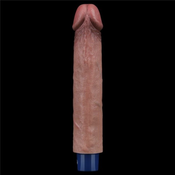 WIBRATOR 9&quot; REAL SOFTEE VIBRATING DILDO