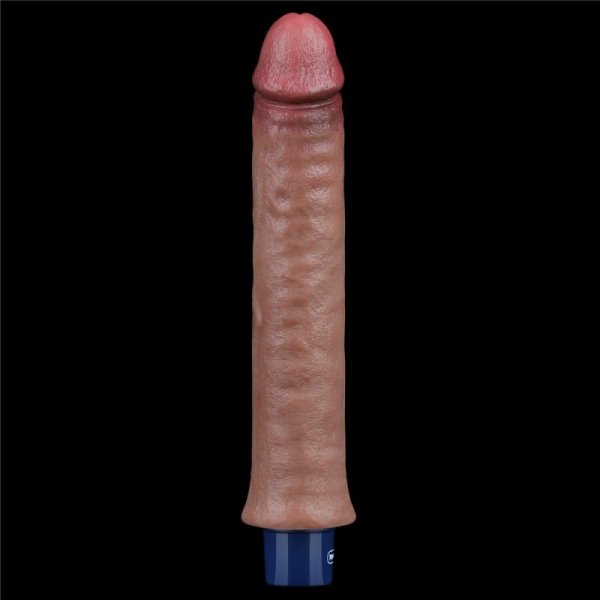 WIBRATOR 9.5&quot; REAL SOFTEE VIBRATING DILDO
