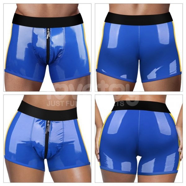 CHIC STRAP-ON SHORTS (36 - 39 CALI W PASIE) NIEBIESKI