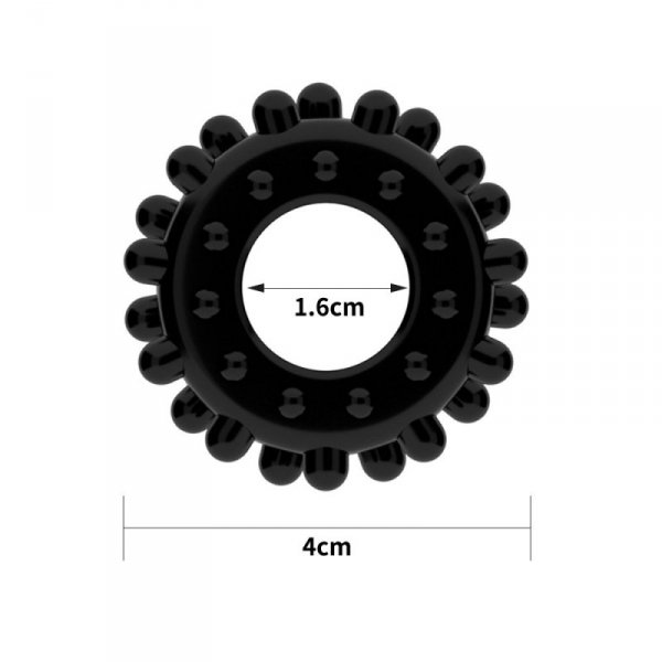 PIERŚCIEŃ POWER PLUS COCKRING CZARNY