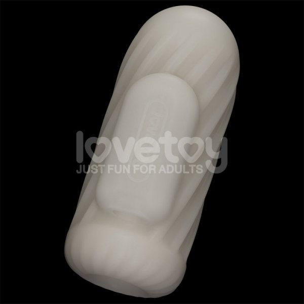 MASTURBATOR KNIGHTS RING VIBRATING DUAL PURPOSE SLEEVE-SPIRAL