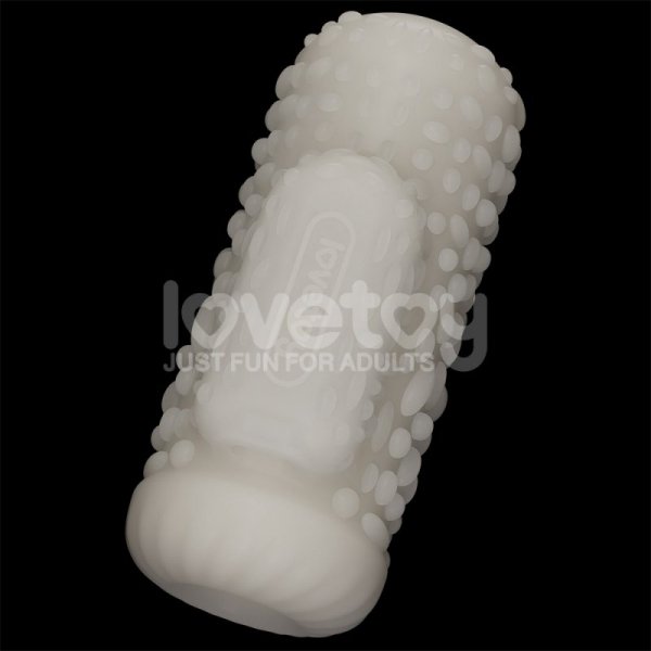 MASTURBATOR KNIGHTS RING VIBRATING DUAL PURPOSE SLEEVE-DRIP