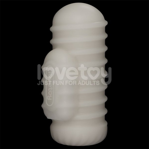 MASTURBATOR KNIGHTS RING VIBRATING DUAL PURPOSE SLEEVE-WAVY