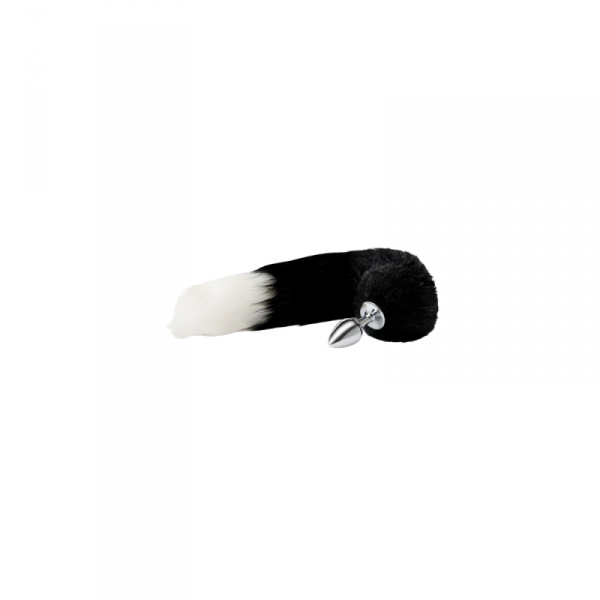 Whipsmart 3inch Metalowy Korek 14&quot; Czarny Ogon Lisa Indygo
