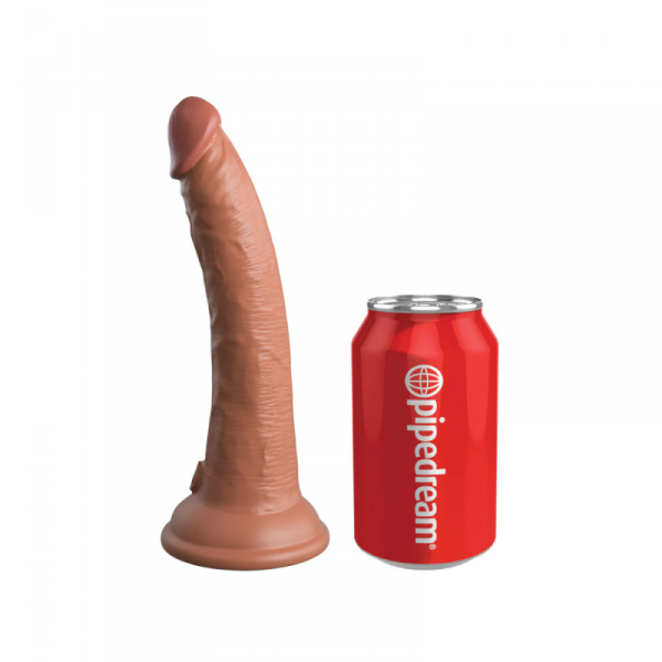 King Cock Silikonowe dildo Elite 7&quot; Dual Density Silicone Cock Tan