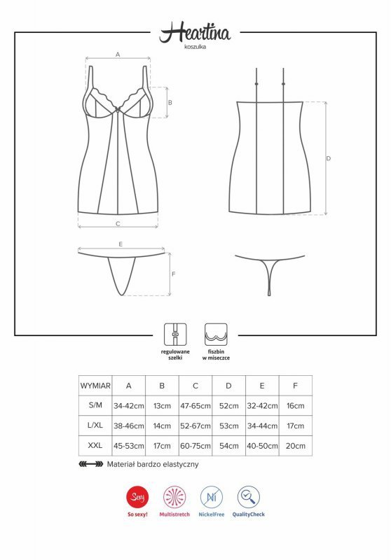 Heartina koszulka czarna L/XL