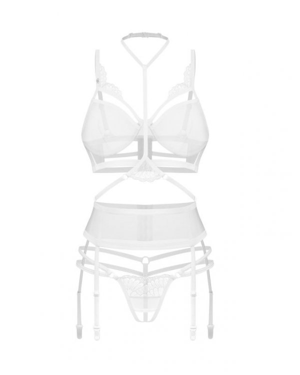 Komplet 3-częściowy Premisis White S/M Obsessive Premium