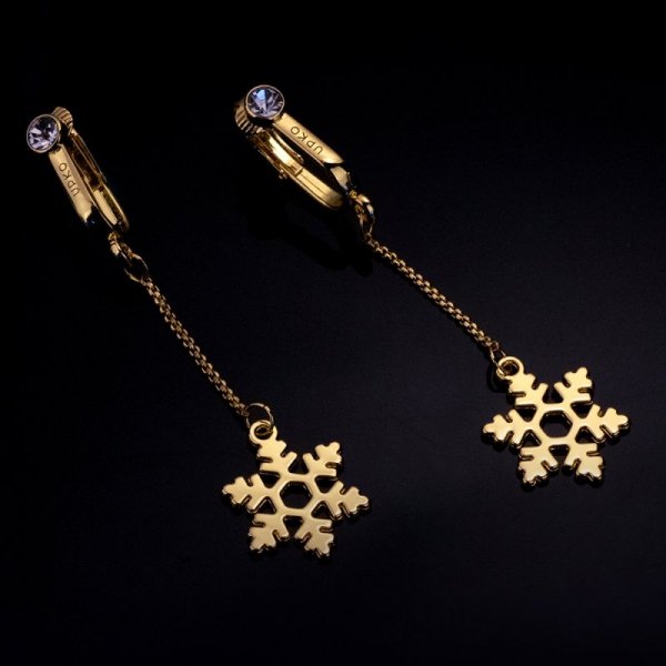 Upko Non-pierced clitoral jewelry dangle with snowflake