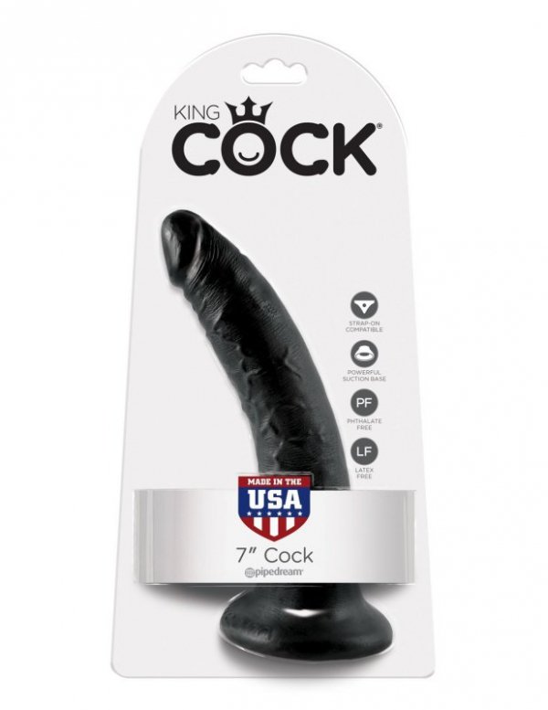 King Cock 7&quot; Cock Black