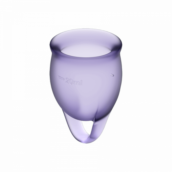 Satisfyer Feel Confident Menstrual Cup Set Lila