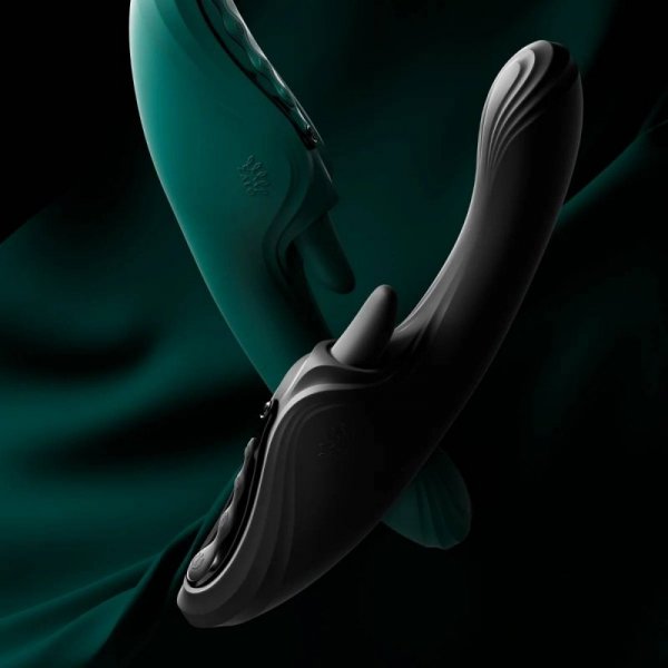 Wibrator króliczek Ares Turquoise Green Zalo