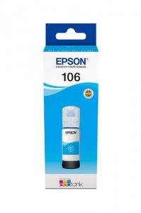 Oryginalny Tusz w butelce Cyan Epson 106 (T00R2, C13T00R240)