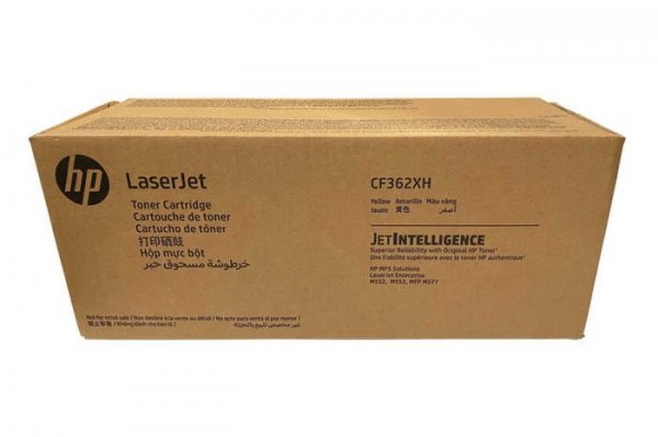 Oryginalny Toner Yellow HP Color LaserJet Enterprise M552 (508XH CF362XH), kompatybilne z CF362X