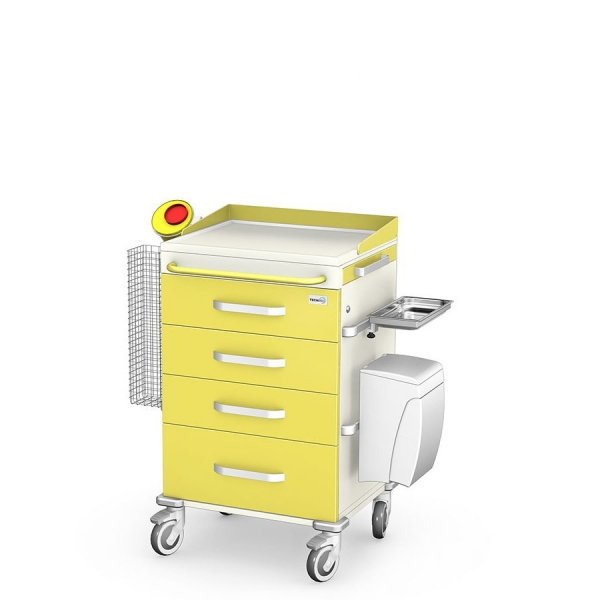 Wózek anestezjologiczny ANS-04/ST z wyposażeniem - zestaw 1