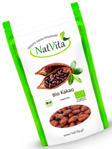 Bio Kakao Raw Całe Ziarna 500 g Natvita 