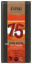 CZEKOLADA GORZKA 75% KAKAO BIO 80 g - VIVANI