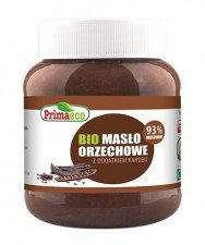 KREM Z ORZESZKÓW ZIEMNYCH Z KAROBEM BIO 340 g - PRIMAECO