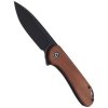 Nóż składany CIVIVI Elementum Flipper Cuibourtia Wood, Black Stonewashed (C907U)
